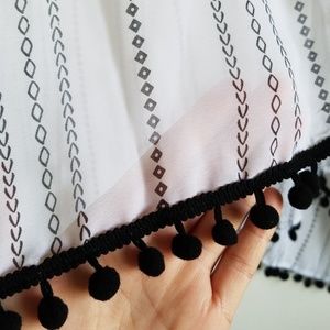 White and black kimono